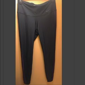 NIKE DRI-FIT Running Tights - Black w/Purple